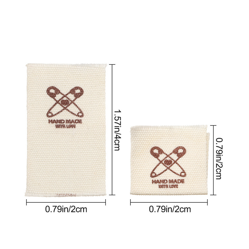 50 tk Käsitsi valmistatud armastuse riidest rõivasildid südamekujulised rõivasildid koomiksimustriga lambakäärid, meisterdage õmblustarvikud