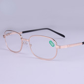 Τετράγωνα Γυαλιά Ανάγνωσης Ανδρικά Κλασικό Χρυσό Μαύρο Σκελετό Πρεσβυωπικά Γυαλιά Τσαγιού Ρητίνη Len Αντι κόπωσης Γυαλιά Μυωπίας +100 ~ +400