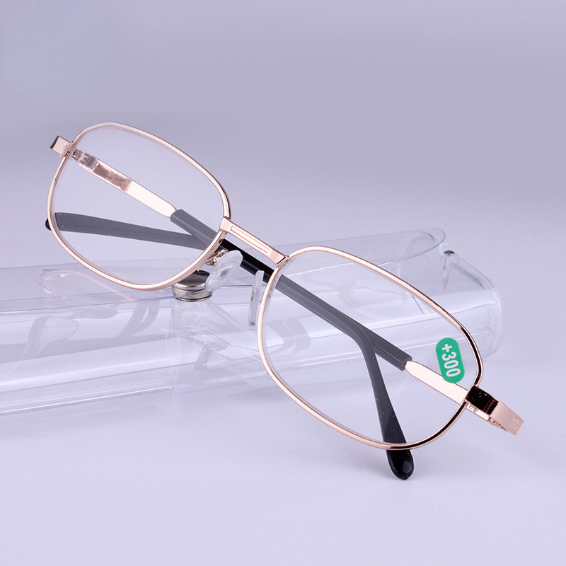 Τετράγωνα Γυαλιά Ανάγνωσης Ανδρικά Κλασικό Χρυσό Μαύρο Σκελετό Πρεσβυωπικά Γυαλιά Τσαγιού Ρητίνη Len Αντι κόπωσης Γυαλιά Μυωπίας +100 ~ +400