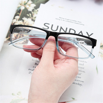 Γυαλιά ανάγνωσης 1 τμχ Unisex Ορθογώνιο πλαίσιο Γυαλιά Presbyopia Fashion Γυαλιά Υψηλής Ευκρίνειας Vision Care +1,00~+4,00