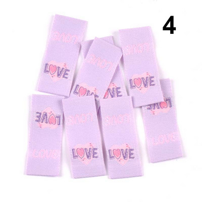 50vnt./Lot Love/Balion/Pilis Spalvinga siuvinėjimo etiketė Drabužių krepšiams siūti Rankų darbo aksesuarai Drabužių etiketė 28x15mm C3501