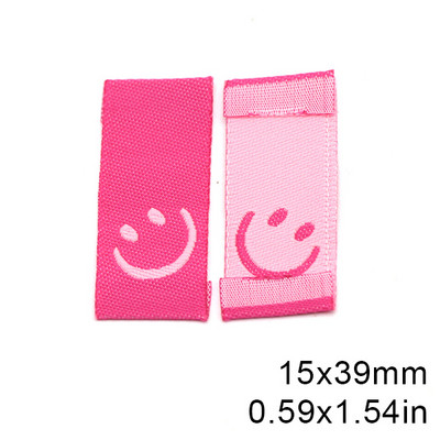 50vnt Šypsenos rankų darbo Etiketės Drabužių etiketės Rankų darbo etiketės Žymės vaikams Kepurės Paltas „Pasidaryk pats“ siuvimo reikmenys 15*39MM