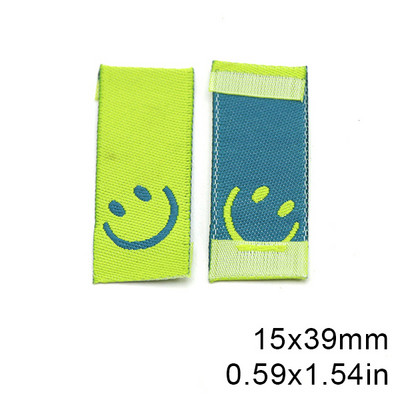 50vnt Šypsenos rankų darbo Etiketės Drabužių etiketės Rankų darbo etiketės Žymės vaikams Kepurės Paltas „Pasidaryk pats“ siuvimo reikmenys 15*39MM