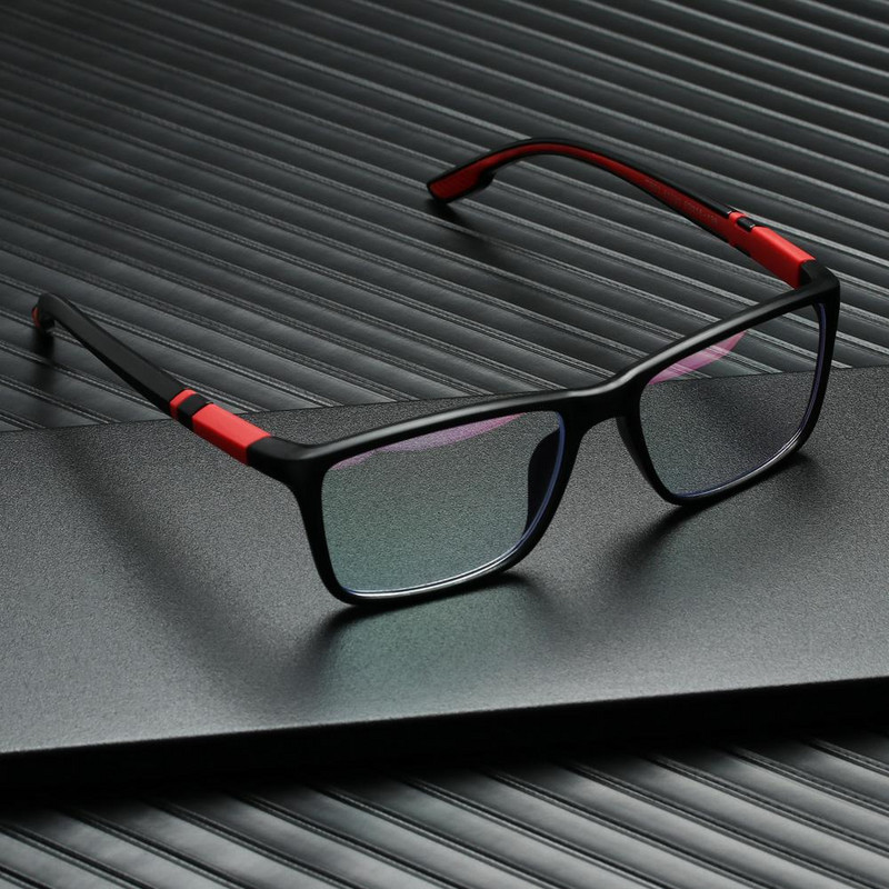 Mehed Naiste Spordi Lugemisprillid Anti-sinine Hele lugemisprillid Must Punane TR90 Raam Presbüoopia prillid Prillid +100 kuni +400