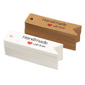 100 vnt. rankų darbo su meile kraftpopieriaus etiketės Drabužių batų krepšiai pakabinami padėkos atvirukai Produkto kainų etiketės iš vienos pusės spausdintos