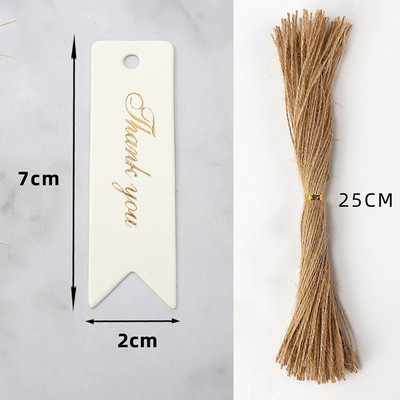 100 vnt. rankų darbo su meile kraftpopieriaus etiketės Drabužių batų krepšiai pakabinami padėkos atvirukai Produkto kainų etiketės iš vienos pusės spausdintos