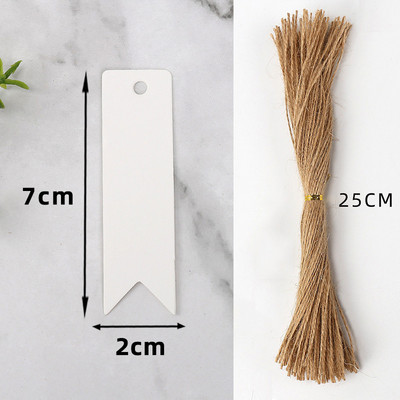 100 vnt. rankų darbo su meile kraftpopieriaus etiketės Drabužių batų krepšiai pakabinami padėkos atvirukai Produkto kainų etiketės iš vienos pusės spausdintos