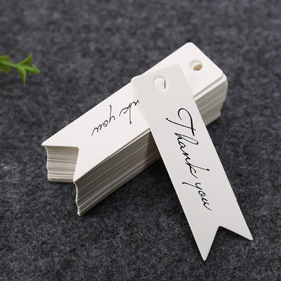 100 vnt. rankų darbo su meile kraftpopieriaus etiketės Drabužių batų krepšiai pakabinami padėkos atvirukai Produkto kainų etiketės iš vienos pusės spausdintos