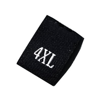 100PCS Etiketa veličine za odrasle Tkane zanatske vrpce Oznaka Šivanje odjeće Šivanje odjeće Materijal tkanine za odjeću Vez