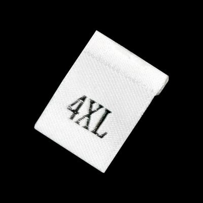 100PCS Etiketa veličine za odrasle Tkane zanatske vrpce Oznaka Šivanje odjeće Šivanje odjeće Materijal tkanine za odjeću Vez