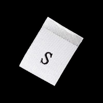 100PCS Etiketa veličine za odrasle Tkane zanatske vrpce Oznaka Šivanje odjeće Šivanje odjeće Materijal tkanine za odjeću Vez