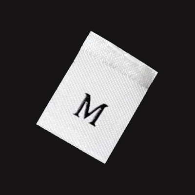 100PCS Etiketa veličine za odrasle Tkane zanatske vrpce Oznaka Šivanje odjeće Šivanje odjeće Materijal tkanine za odjeću Vez