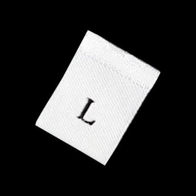 100PCS Etiketa veličine za odrasle Tkane zanatske vrpce Oznaka Šivanje odjeće Šivanje odjeće Materijal tkanine za odjeću Vez