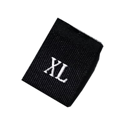 100PCS Etiketa veličine za odrasle Tkane zanatske vrpce Oznaka Šivanje odjeće Šivanje odjeće Materijal tkanine za odjeću Vez