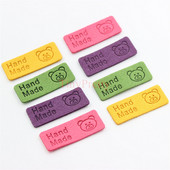 50 komada Jednobojne reljefne ručno izrađene oznake Oznake za naljepnice s medvjedićima Šivanje oznaka za odjeću za bebe Kape Rukavice Čarape Uljepšavanje