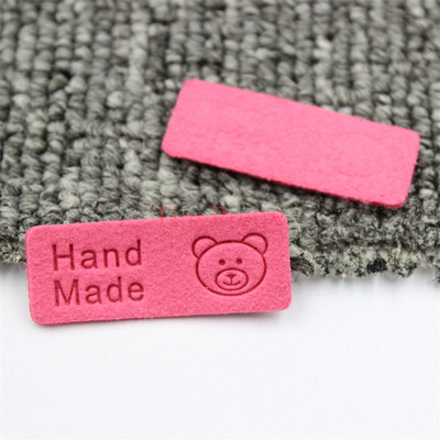50 komada Jednobojne reljefne ručno izrađene oznake Oznake za naljepnice s medvjedićima Šivanje oznaka za odjeću za bebe Kape Rukavice Čarape Uljepšavanje