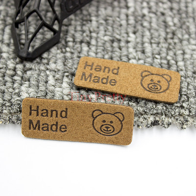 50 komada Jednobojne reljefne ručno izrađene oznake Oznake za naljepnice s medvjedićima Šivanje oznaka za odjeću za bebe Kape Rukavice Čarape Uljepšavanje