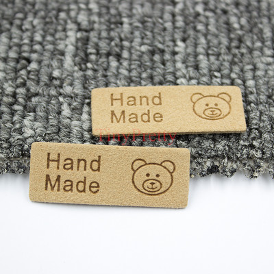 50 komada Jednobojne reljefne ručno izrađene oznake Oznake za naljepnice s medvjedićima Šivanje oznaka za odjeću za bebe Kape Rukavice Čarape Uljepšavanje