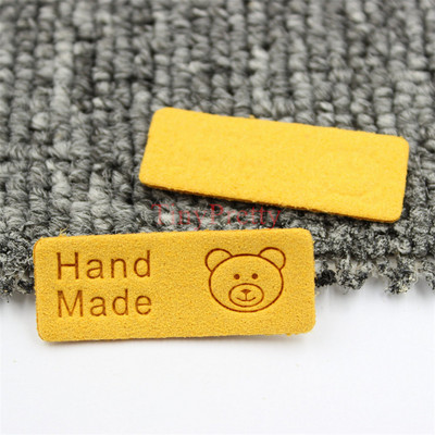 50 komada Jednobojne reljefne ručno izrađene oznake Oznake za naljepnice s medvjedićima Šivanje oznaka za odjeću za bebe Kape Rukavice Čarape Uljepšavanje