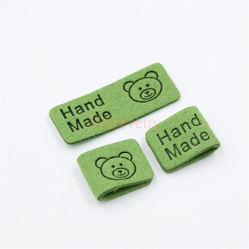 50 komada Jednobojne reljefne ručno izrađene oznake Oznake za naljepnice s medvjedićima Šivanje oznaka za odjeću za bebe Kape Rukavice Čarape Uljepšavanje
