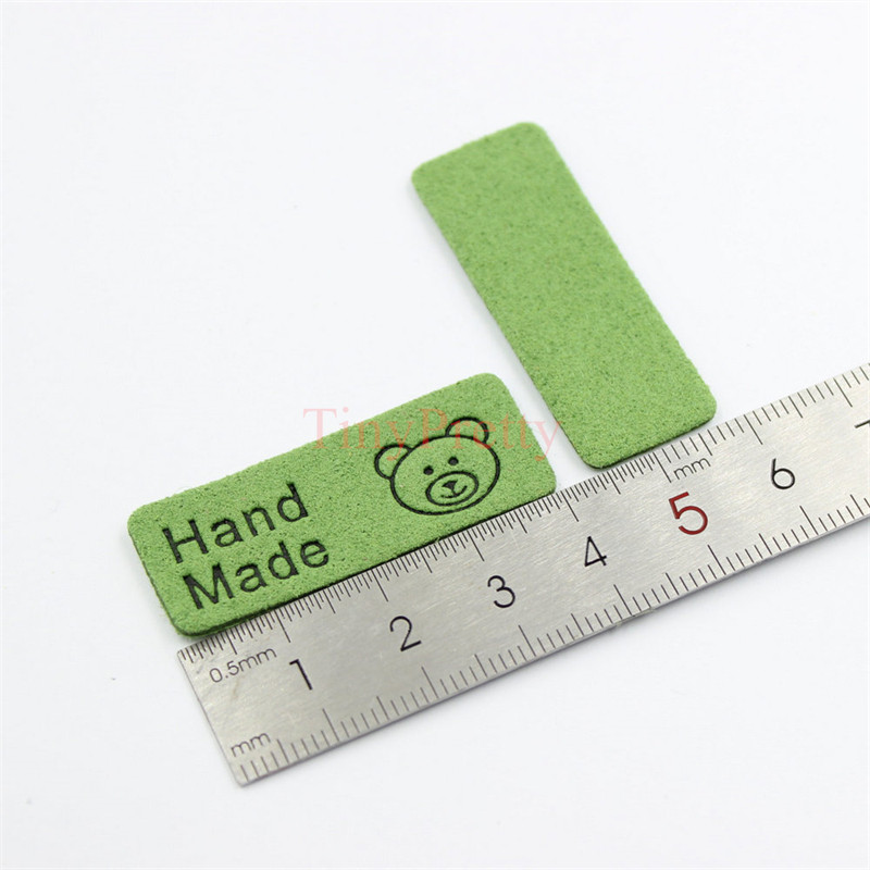 50 komada Jednobojne reljefne ručno izrađene oznake Oznake za naljepnice s medvjedićima Šivanje oznaka za odjeću za bebe Kape Rukavice Čarape Uljepšavanje