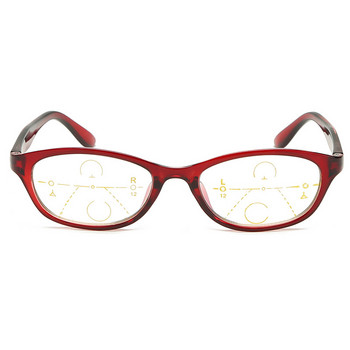 Модни прогресивни мултифокални очила за четене Дамски далечни и близки очила с двойно предназначение Анти-синя светлина Пресбиопия Четци за очила