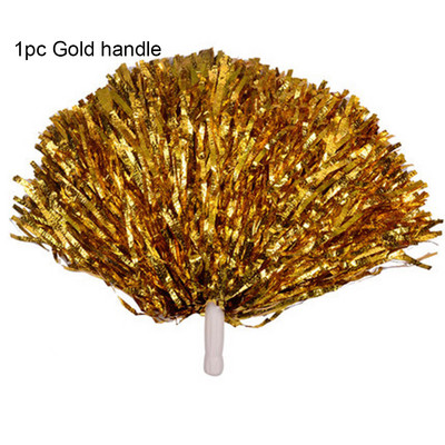 1 vnt. Naujas plastikinis dvigubos skylės rankenos metalinis sraigtasparnis pomponai „Cheerleading Cheering Pom Ball“ linksminantis dekoratorius, klubo sporto reikmenys