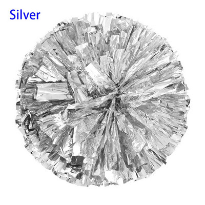 1 vnt. Naujas plastikinis dvigubos skylės rankenos metalinis sraigtasparnis pomponai „Cheerleading Cheering Pom Ball“ linksminantis dekoratorius, klubo sporto reikmenys