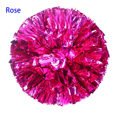 1 vnt. Naujas plastikinis dvigubos skylės rankenos metalinis sraigtasparnis pomponai „Cheerleading Cheering Pom Ball“ linksminantis dekoratorius, klubo sporto reikmenys