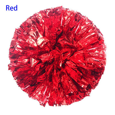 1 vnt. Naujas plastikinis dvigubos skylės rankenos metalinis sraigtasparnis pomponai „Cheerleading Cheering Pom Ball“ linksminantis dekoratorius, klubo sporto reikmenys