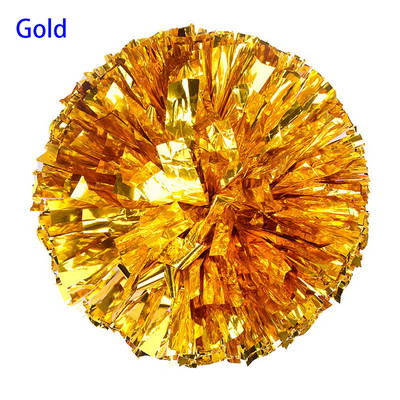 1 vnt. Naujas plastikinis dvigubos skylės rankenos metalinis sraigtasparnis pomponai „Cheerleading Cheering Pom Ball“ linksminantis dekoratorius, klubo sporto reikmenys