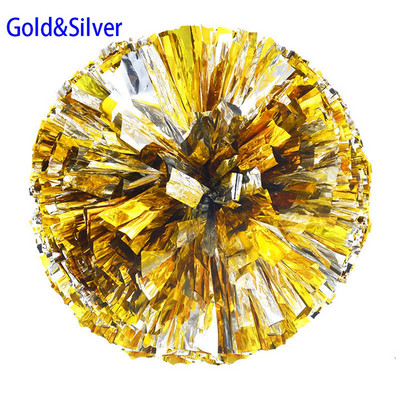 1 vnt. Naujas plastikinis dvigubos skylės rankenos metalinis sraigtasparnis pomponai „Cheerleading Cheering Pom Ball“ linksminantis dekoratorius, klubo sporto reikmenys