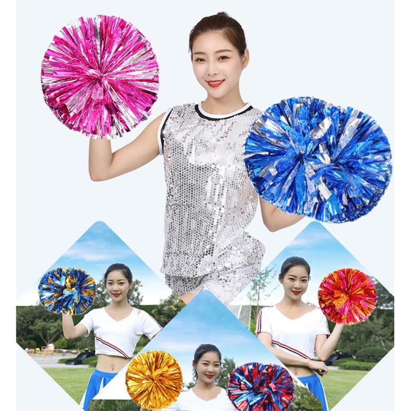 „Cheer PomPoms“ ir „Bows“ metaliniai „Cerleading PomPoms“ kalėdiniai „Cheer“ plaukų lankeliai