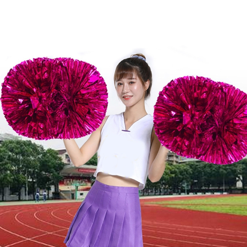 „Cheer PomPoms“ ir „Bows“ metaliniai „Cerleading PomPoms“ kalėdiniai „Cheer“ plaukų lankeliai