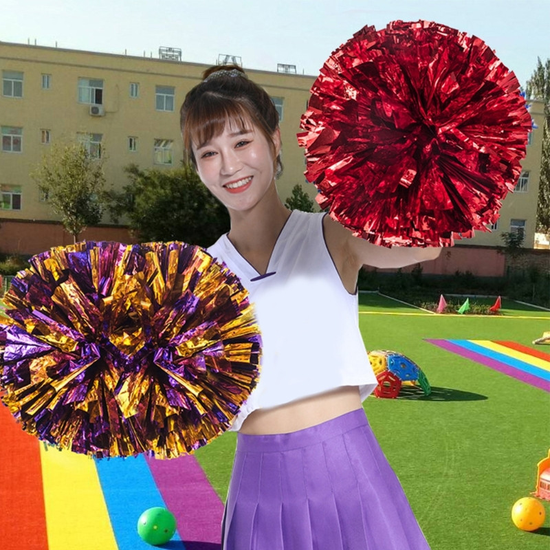 „Cheer PomPoms“ ir „Bows“ metaliniai „Cerleading PomPoms“ kalėdiniai „Cheer“ plaukų lankeliai