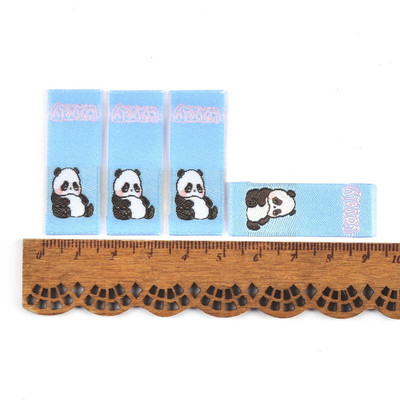 50 komada šarene slatke pande naljepnice za vez za šivaći pribor DIY dječja odjeća periva odjeća za njegu Oznake za uređenje doma c3515