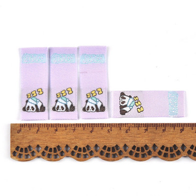 50 komada šarene slatke pande naljepnice za vez za šivaći pribor DIY dječja odjeća periva odjeća za njegu Oznake za uređenje doma c3515