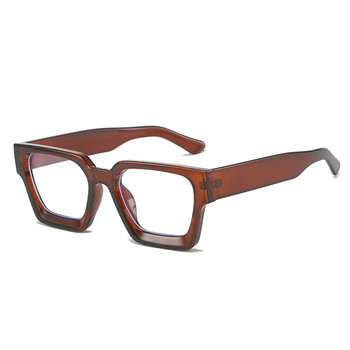 Нови ретро очила с квадратни рамки за жени Мъжки модни обикновени прозрачни лещи Висококачествени дизайнерски очила Ins Тенденционен продукт Очила