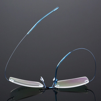 Semfly Ultralight Frameless Glasses Огъваща се рамка за очила от титаниева сплав Висококачествени супер разтегливи очила с метални рамки