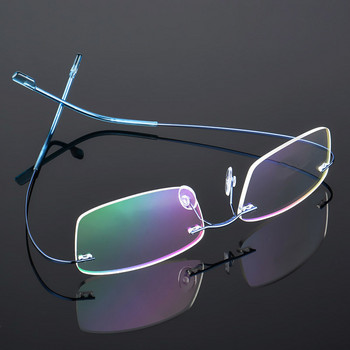 Seemfly Ultralight γυαλιά χωρίς πλαίσιο γυαλιά από κράμα τιτανίου Πλαίσιο εύκαμπτων γυαλιών Υψηλής ποιότητας Super Stretch Metal Temple γυαλιά