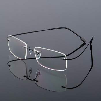 Semfly Ultralight Frameless Glasses Огъваща се рамка за очила от титаниева сплав Висококачествени супер разтегливи очила с метални рамки
