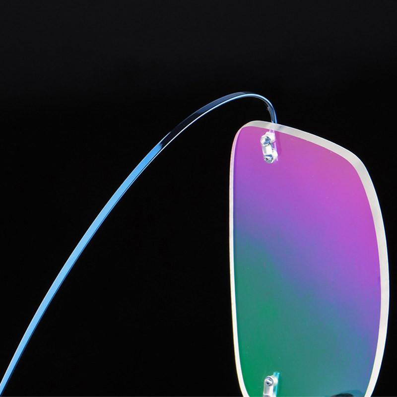 Seemfly ultrakönnyű keret nélküli szemüvegek, titánötvözetből készült hajlítható szemüvegkeret, kiváló minőségű, szuper sztreccs fém temple szemüvegek