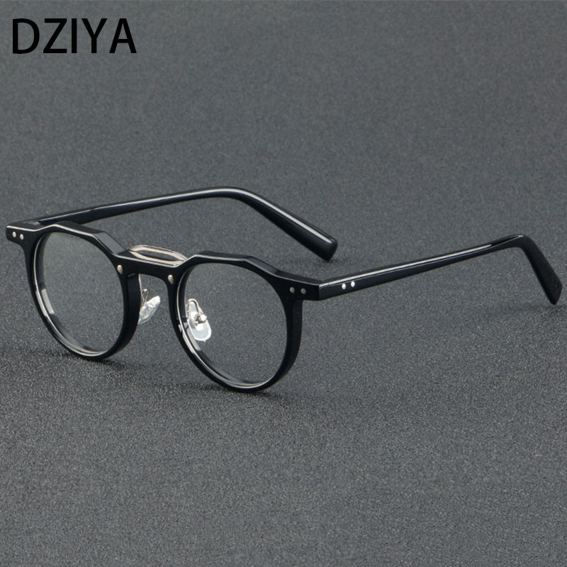 Vintage marka Acetatni okviri za optičke naočale Muškarci Žene Modne dioptrijske naočale 60649