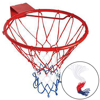 Δίχτυ μπάσκετ για παντός καιρού Δίχτυ μπάσκετ Λευκό+Κόκκινο+Μπλε Τρίχρωμο Δίχτυ Μπάσκετ Δίχτυ με Στέφανο Μπάσκετ Δίχτυ με στεφάνι