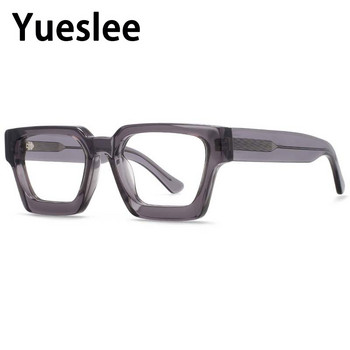 54290 Висококачествена ацетатна оптична рамка за очила Ретро квадратни дизайнерски очила Луксозни рамки за диоптрични очила Оптични очила