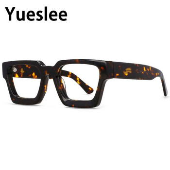 54290 Πλαίσιο γυαλιών υψηλής ποιότητας Acetate Optics Retro τετράγωνα γυαλιά Designer Πολυτελή συνταγογραφούμενα γυαλιά Σκελετοί οπτικών γυαλιών
