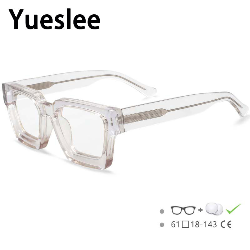 54290 Πλαίσιο γυαλιών υψηλής ποιότητας Acetate Optics Retro τετράγωνα γυαλιά Designer Πολυτελή συνταγογραφούμενα γυαλιά Σκελετοί οπτικών γυαλιών