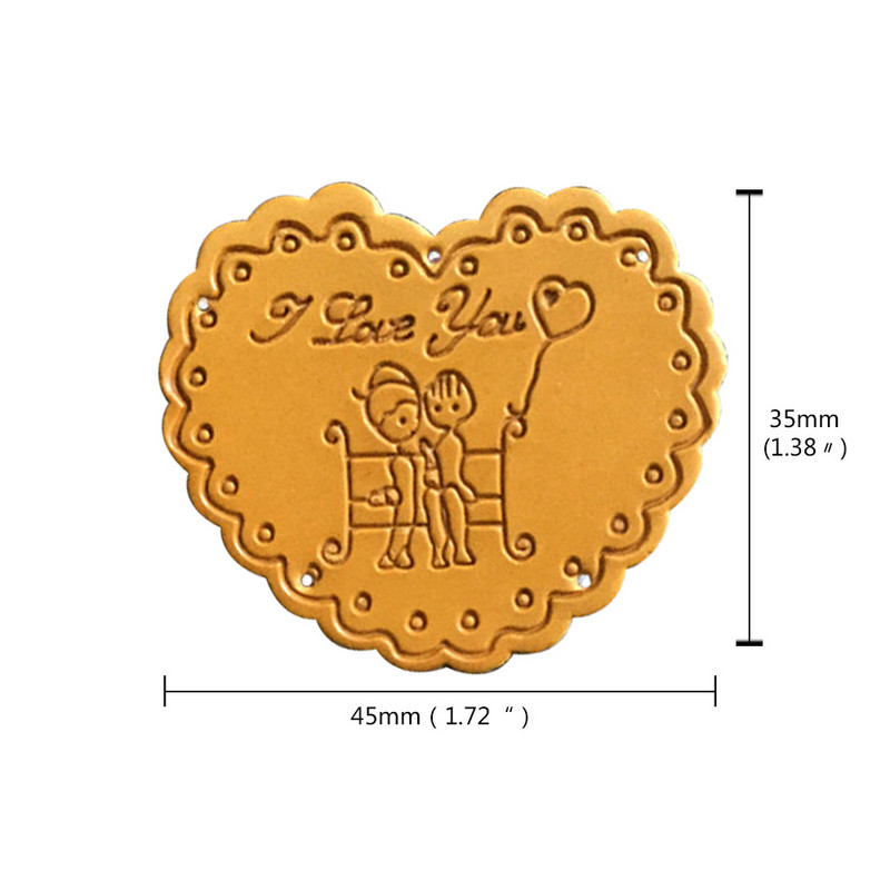 Ma armastan sind käsitsi valmistatud sildid armastajatele kingitus, nahast käsitsi valmistatud südamesiltidega sõbrapäeva mütsi jaoks käsitsi valmistatud rõivad südamesilt