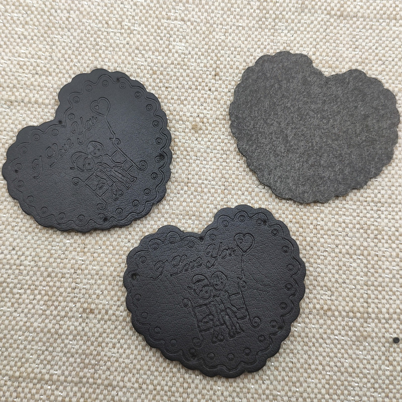 Ma armastan sind käsitsi valmistatud sildid armastajatele kingitus, nahast käsitsi valmistatud südamesiltidega sõbrapäeva mütsi jaoks käsitsi valmistatud rõivad südamesilt