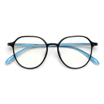 Корейска версия на очила за късогледство с тънка овална рамка Женски обикновени огледални рамки за очи Литературни ретро очила